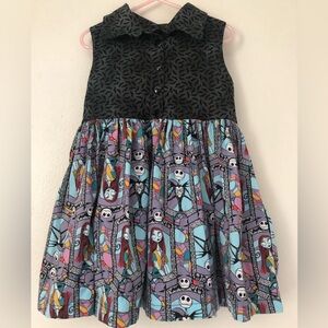 4T Nightmare Before Christmas Unique Handmade Dress With Pockets GUC
